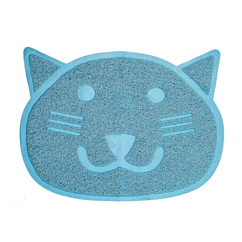 Fresh Step Kitty Litter Trapper Keeper - Cat Shaped Litter Mat for All Cats, Great for Cleaning Up After Your Cat - 23.5" x 17.5" - Image 1